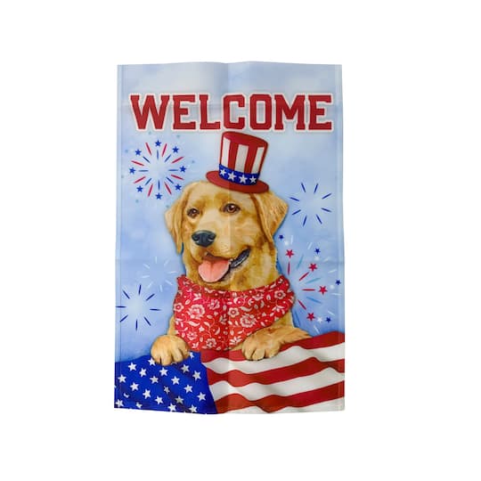 Patriotic Dog Garden Flag by Celebrate It&#x2122;